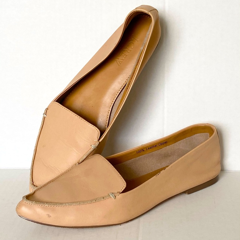 J crew leather loafers